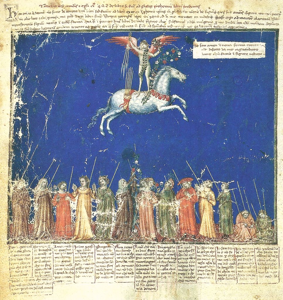 Triumph of love dari Documenti D’Amore @ Francesco Barberino/wikimedia commons
