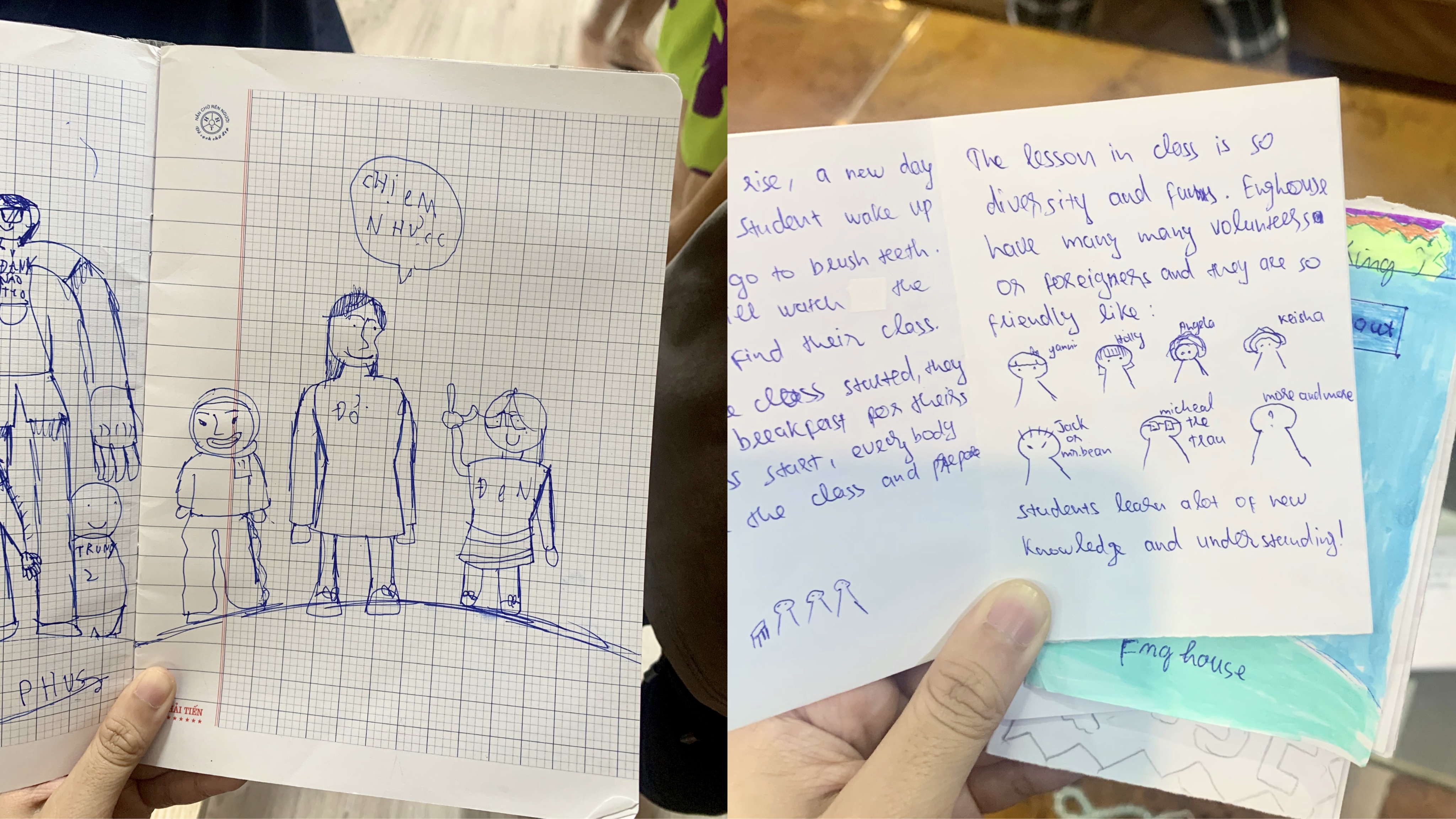 Hadiah yang diperoleh Keisha dari murid-muridnya