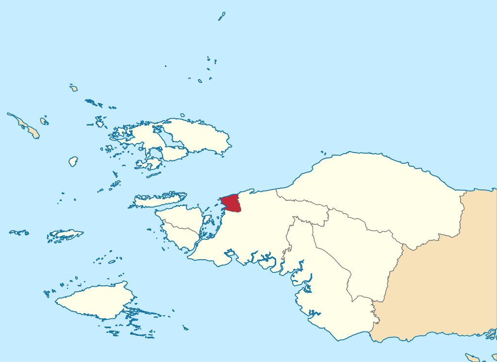 Letak Kota Sorong @ Envapid/wikimedia commons