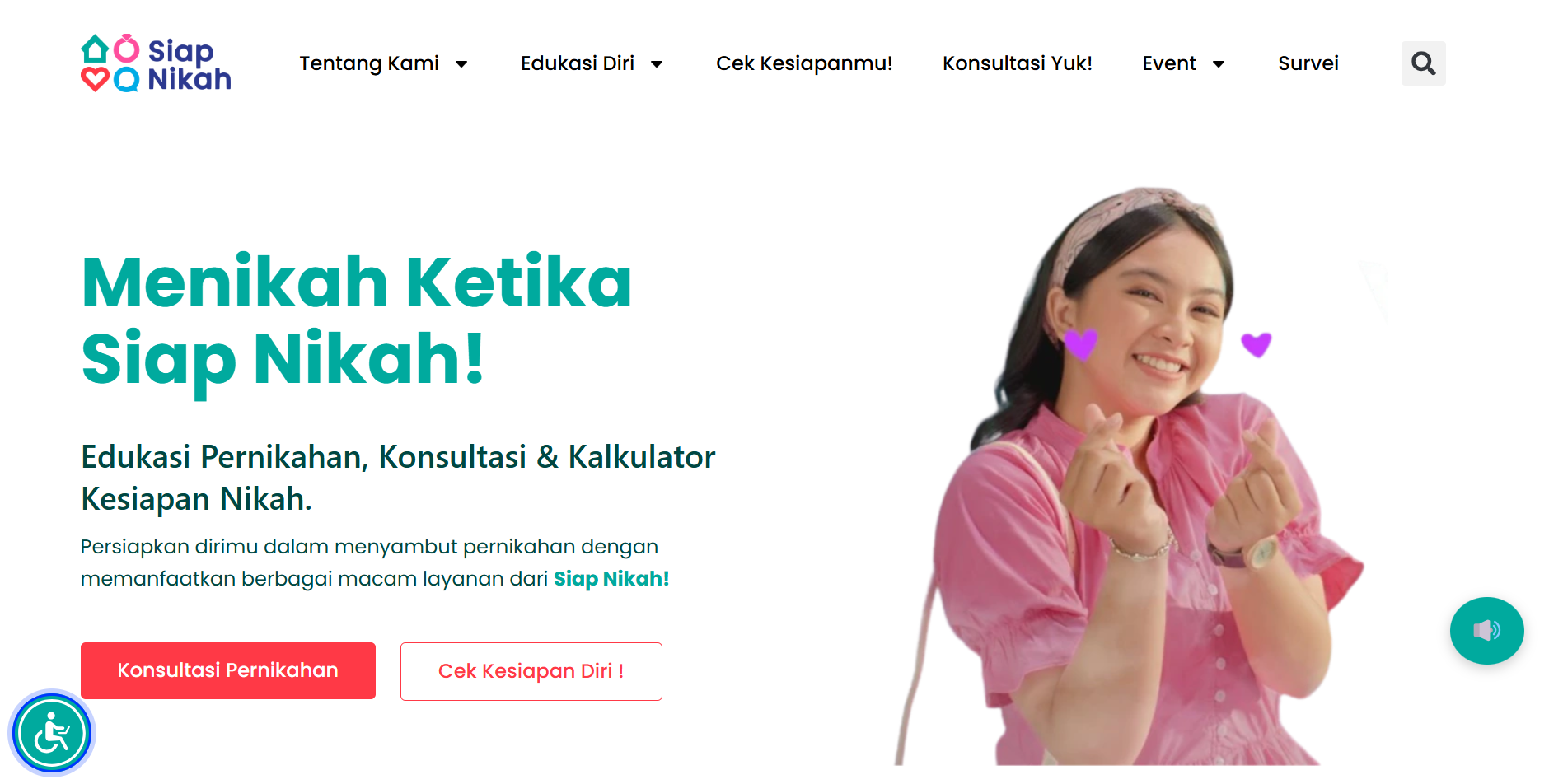 Tangkapan Layar Laman Utama Siap Nikah @ siapnikah.org