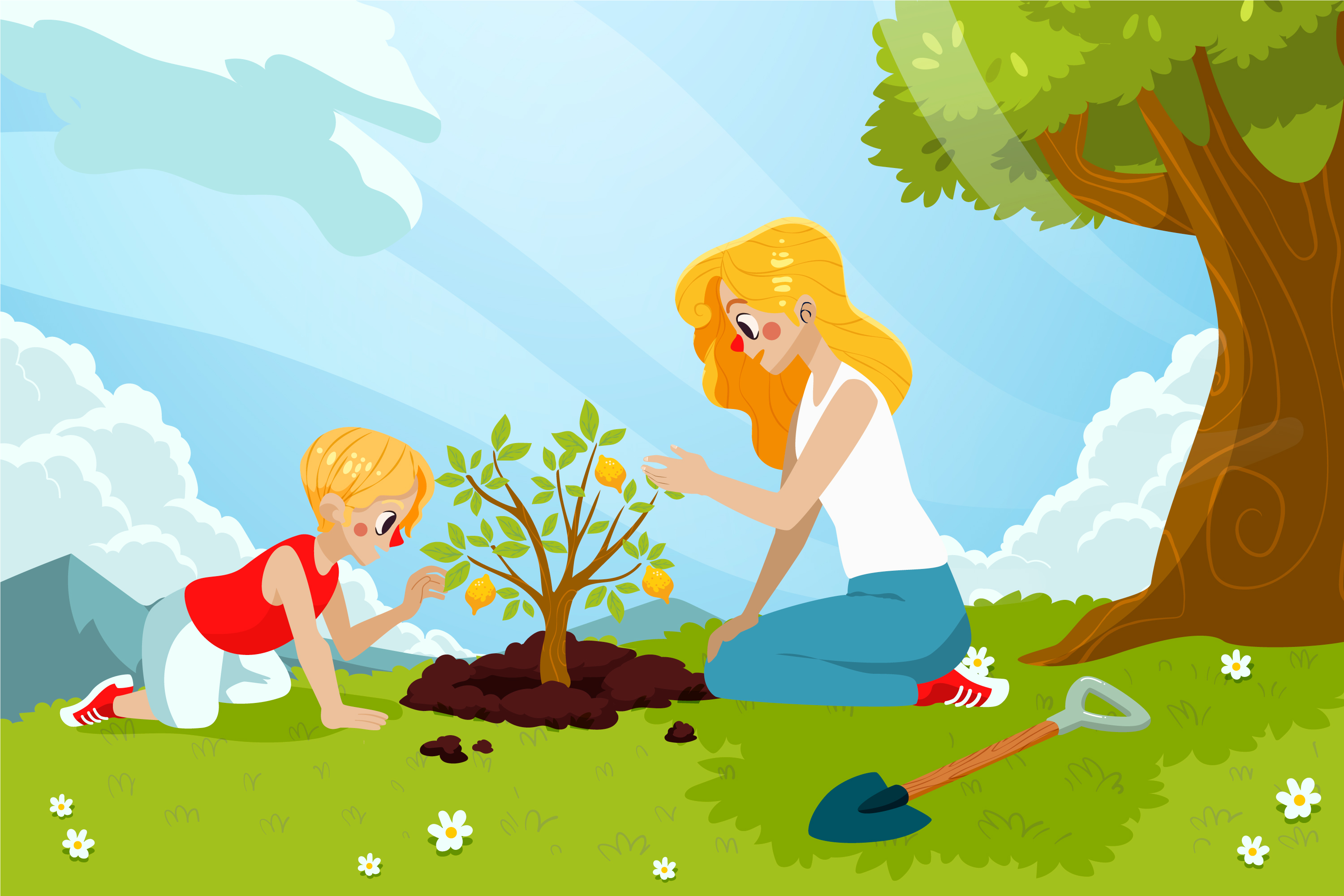 Ilustrasi Cara Memperingati Hari Bumi Sedunia atau Earth Day dengan Menanam Pohon | Sumber: Freepik.com