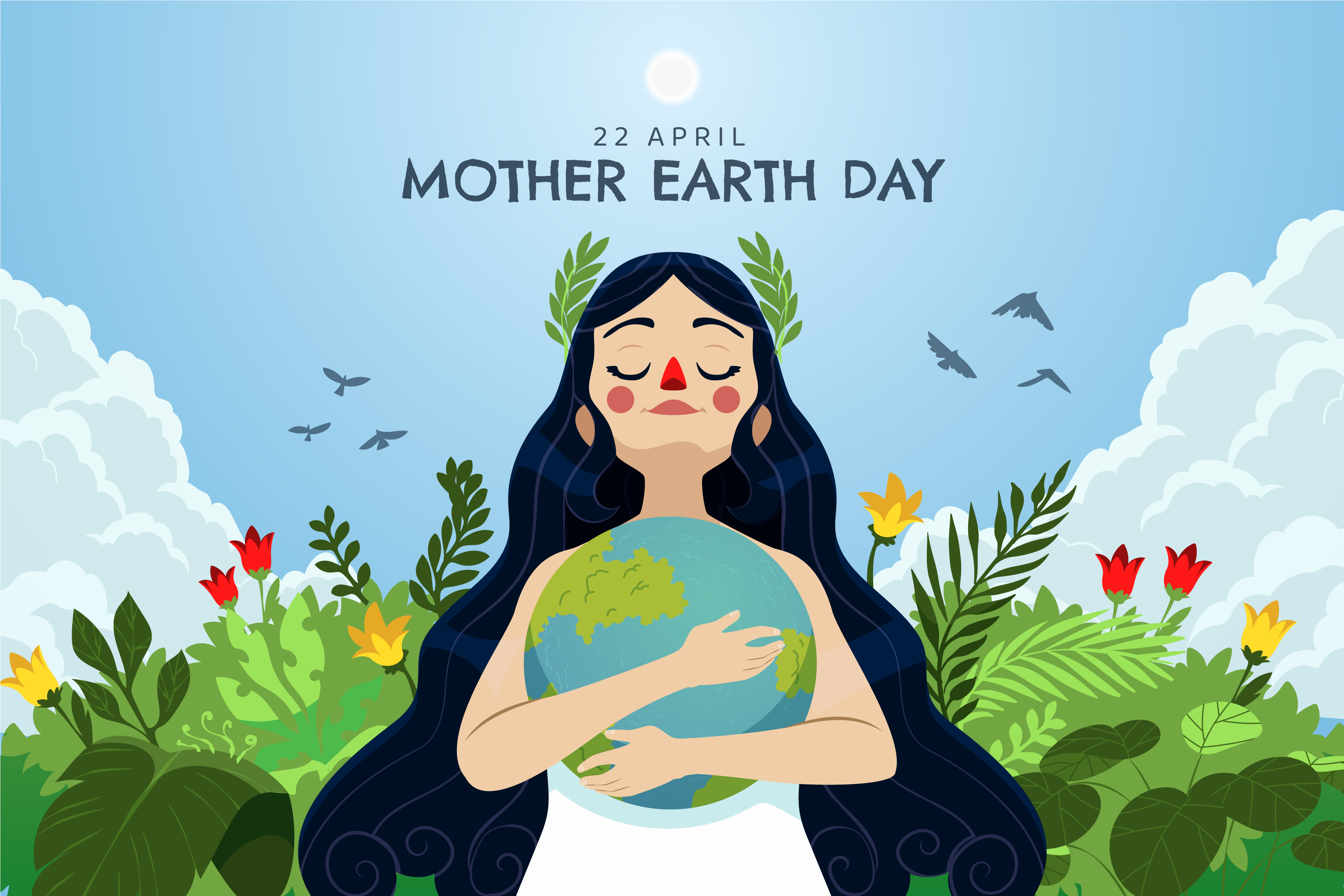 Ilustrasi Gambar Peringatan Hari Bumi Sedunia atau Earth Day yang Diperingati Setiap Tanggal 22 April | Sumber: Freepik.com