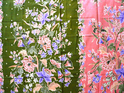 Batik Pekalongan Motif Buketan @ Gandrasta Bangko/wikimedia commons