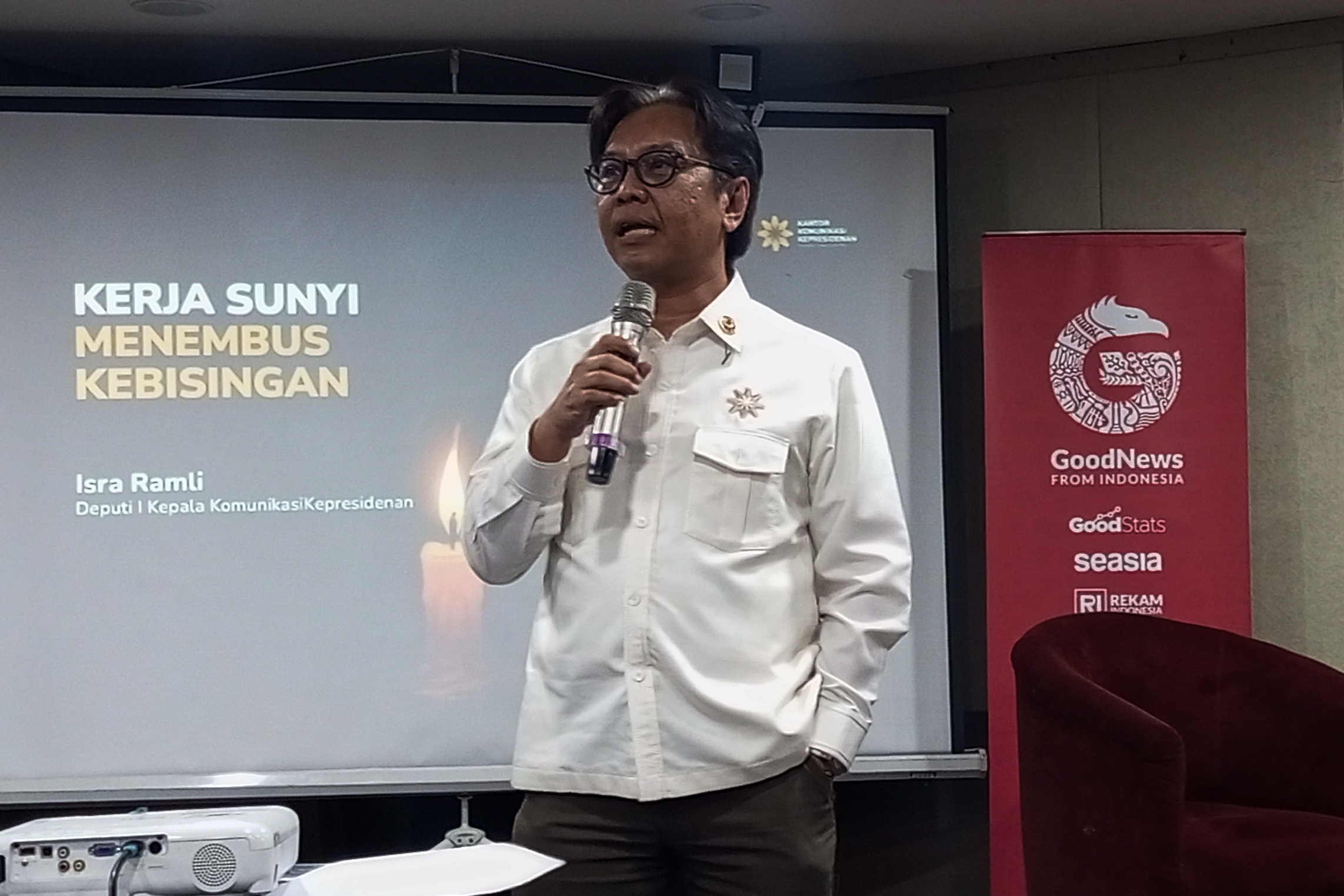 M. Isra Ramli di Goodtalk Government PR: Menembus Kebisingan, Menjawab Harapan | Dok. Almer Sophian 