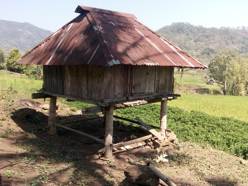 Kebo ria, lumbung pangan tradisional suku Lio @ Iskandar Hale Usman/wikimedia commons