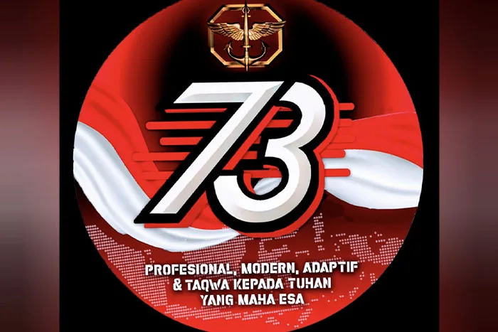 Logo HUT Kopassus ke-73 tahun 2025