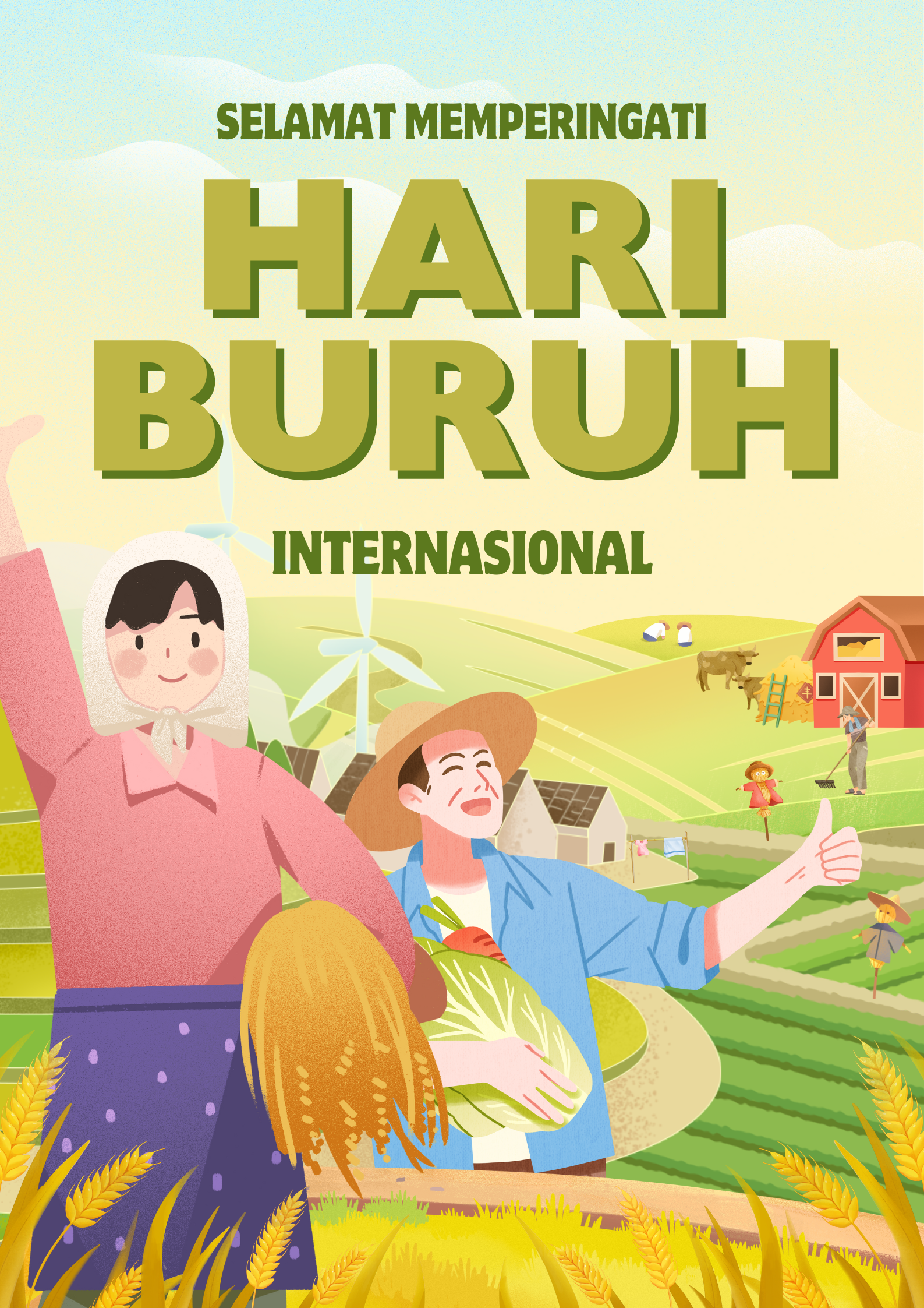 Poster Ucapan Hari Buruh 2025