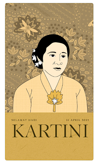 poster hari kartini tanggal 21 april 2025