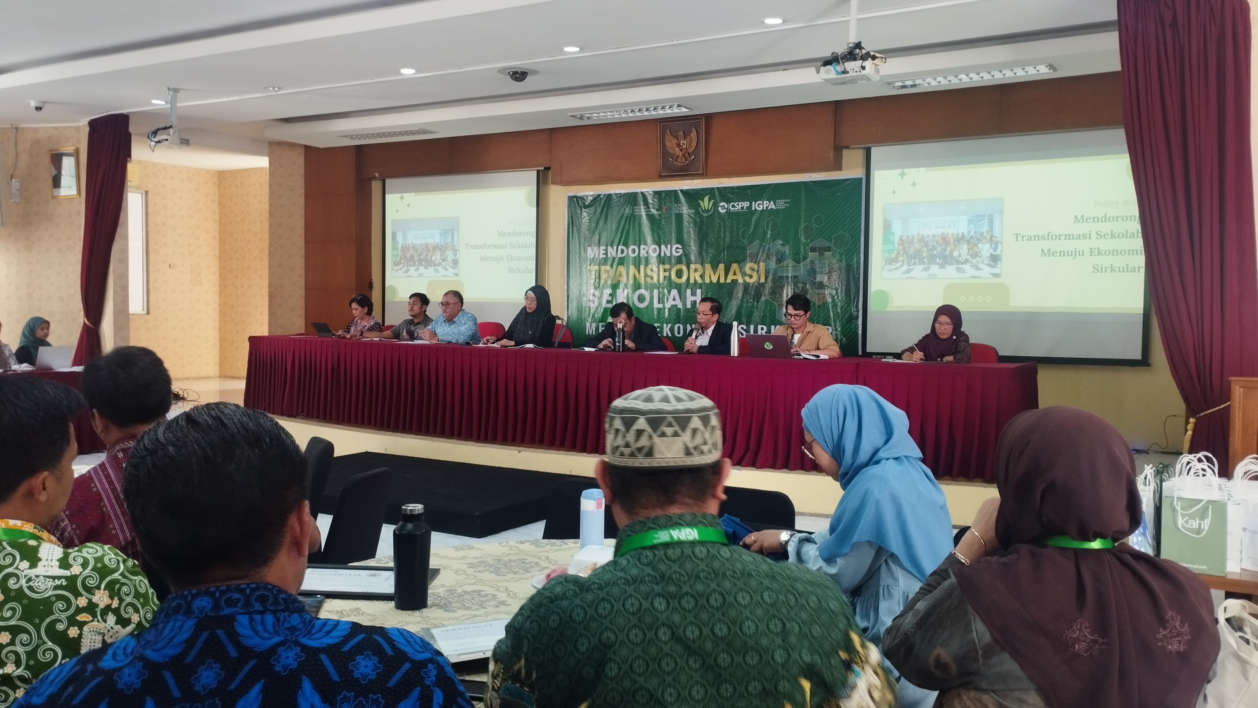 Seminar Circular School Partnership Program (CSPP) di FISIPOL UGM, Sabtu (26/04) | GNFI/Pierre Rainer