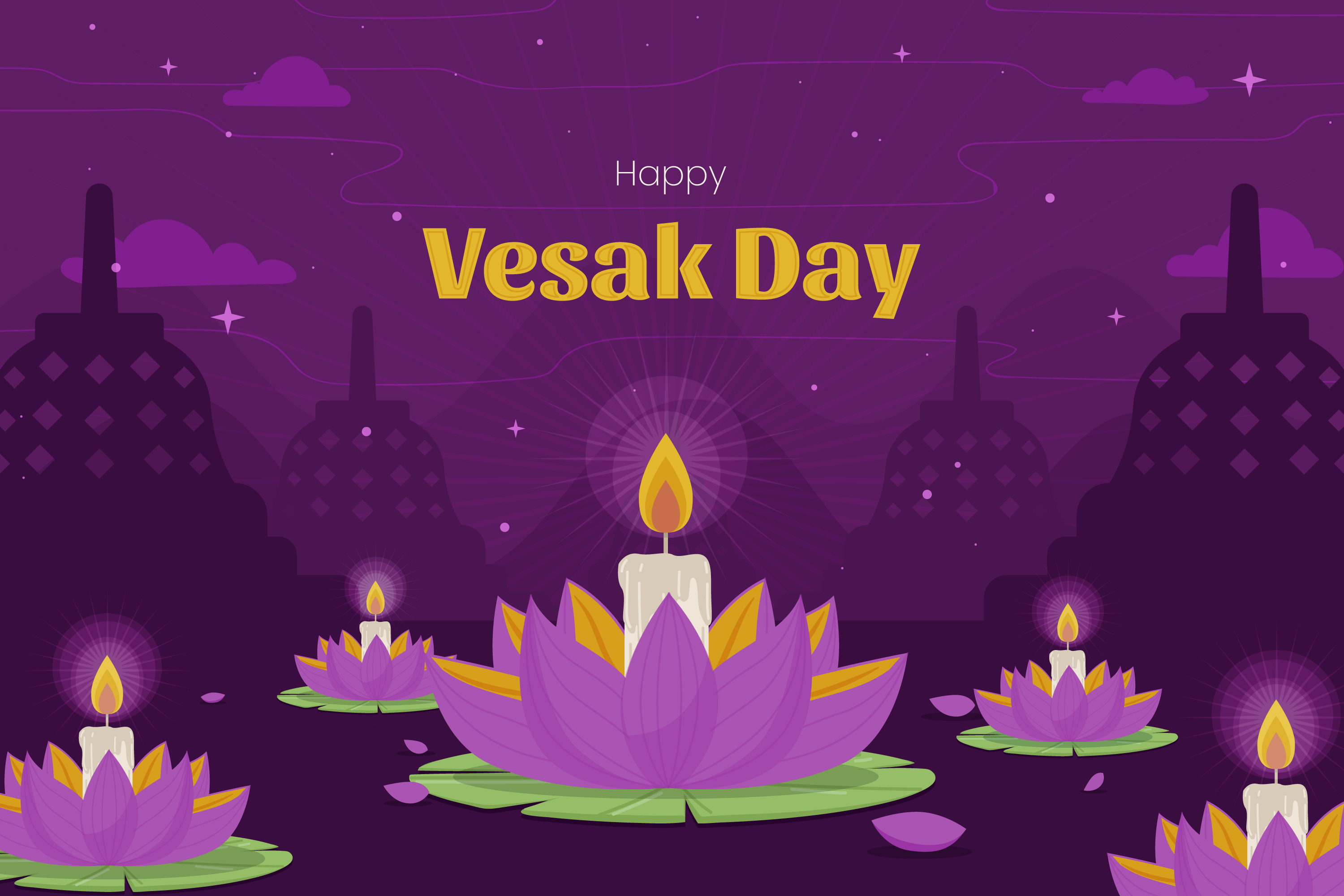 Gambar Ucapan Selamat Hari Raya Waisak dan 47 Contoh Kata-kata Selamat Hari Raya Trisuci Waisak 2025/2569 BE Penuh Makna, Bahasa Inggris, Untuk Teman dan Atasan | Sumber: Freepik