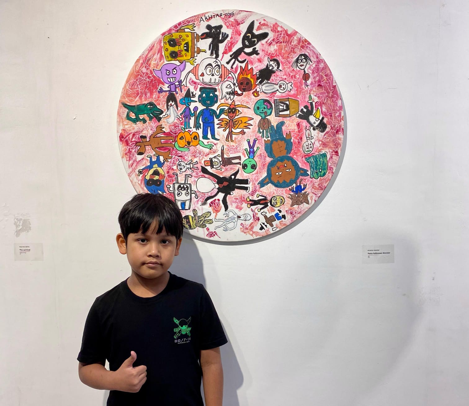 Karya Akhtar di Vinautism Art Gallery Surabaya