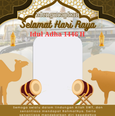 Link Download Twibbon Hari Raya Iduladha 2025 (3) | Foto: (Twibbonize).