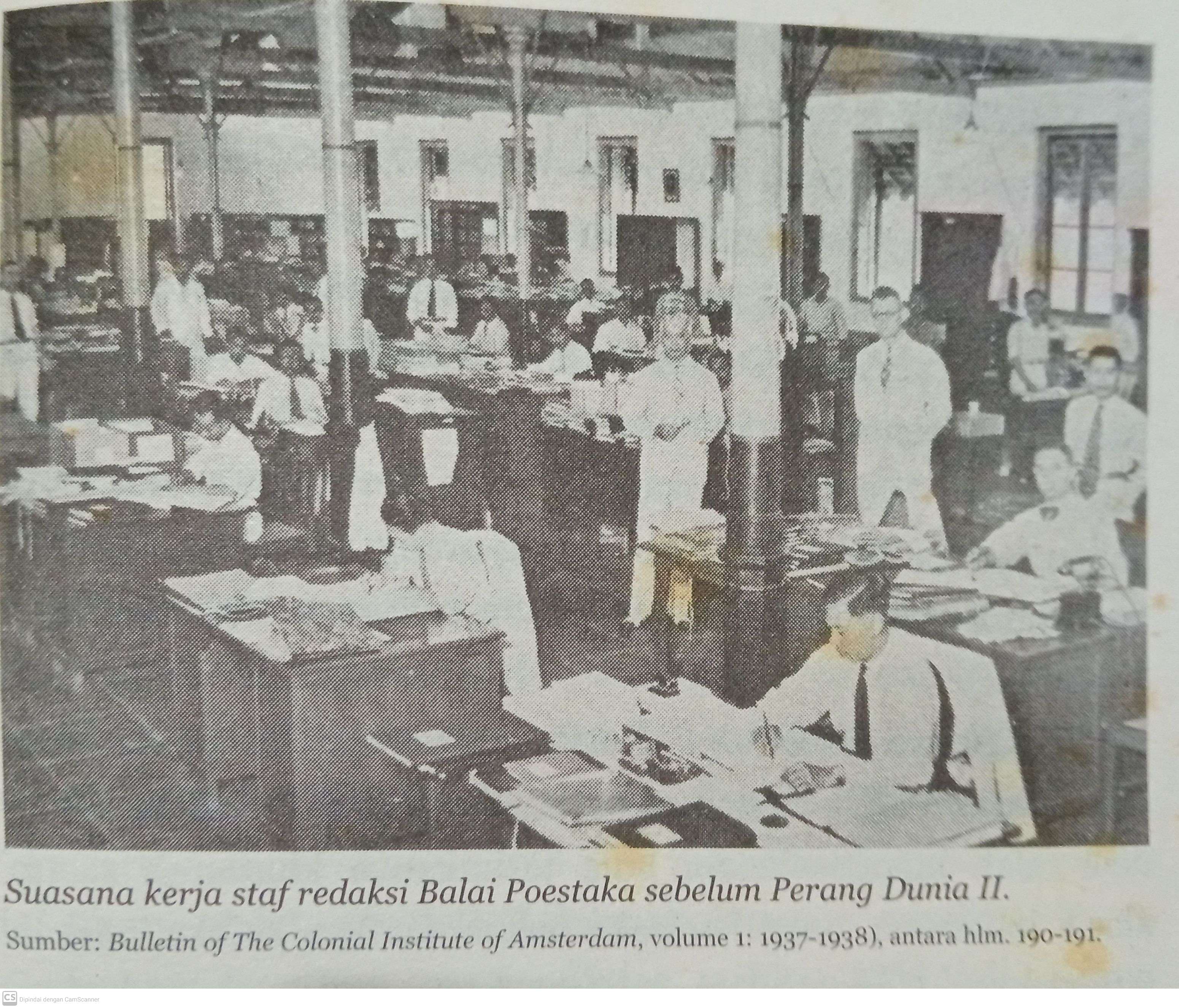 Ruang kerja Balai Pustaka | Foto: Dokumentasi Pribadi