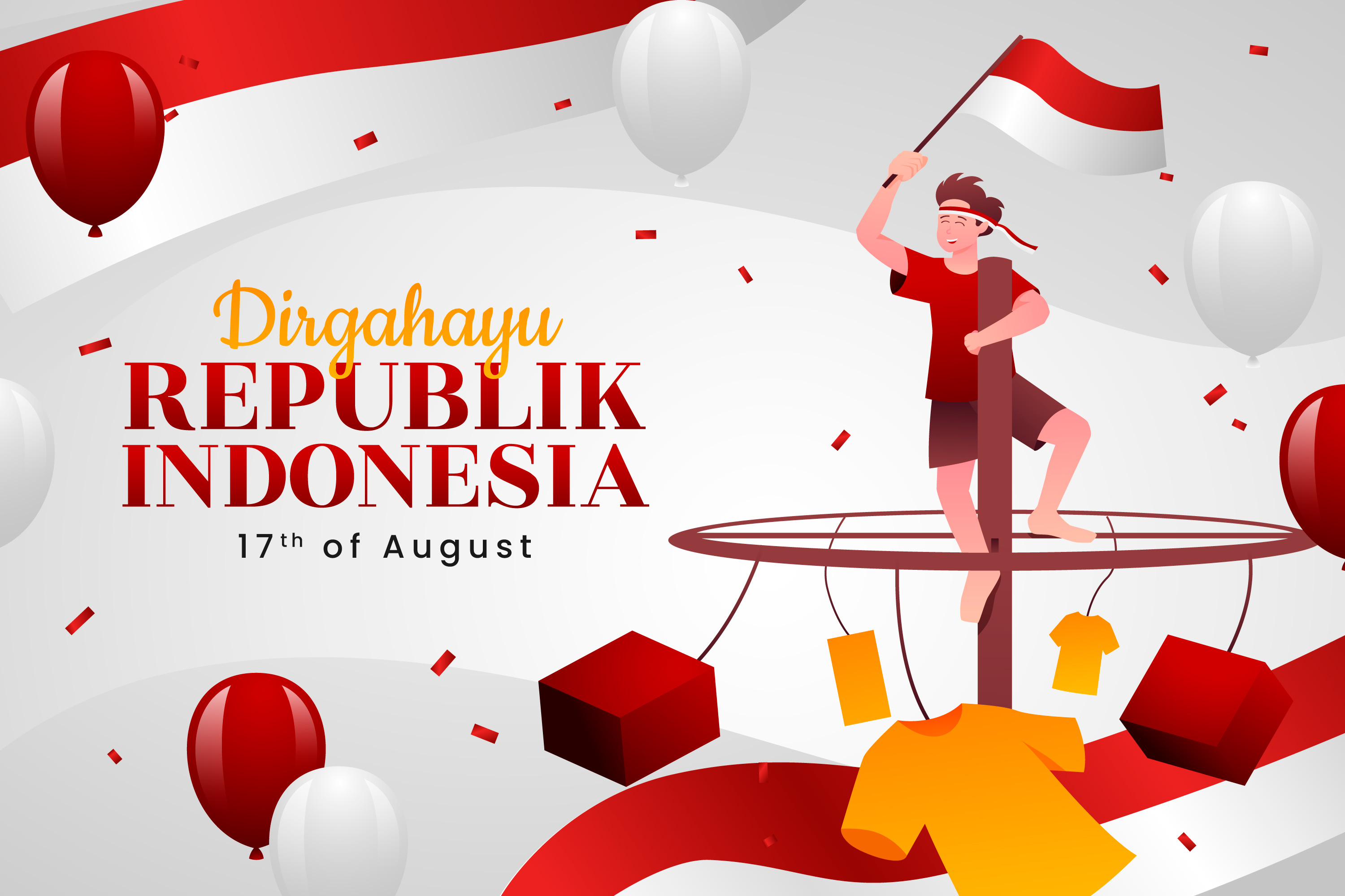 Tampilan contoh poster lomba 17 Agustus 2025 dari Freepik (3) | Foto: (Freepik).