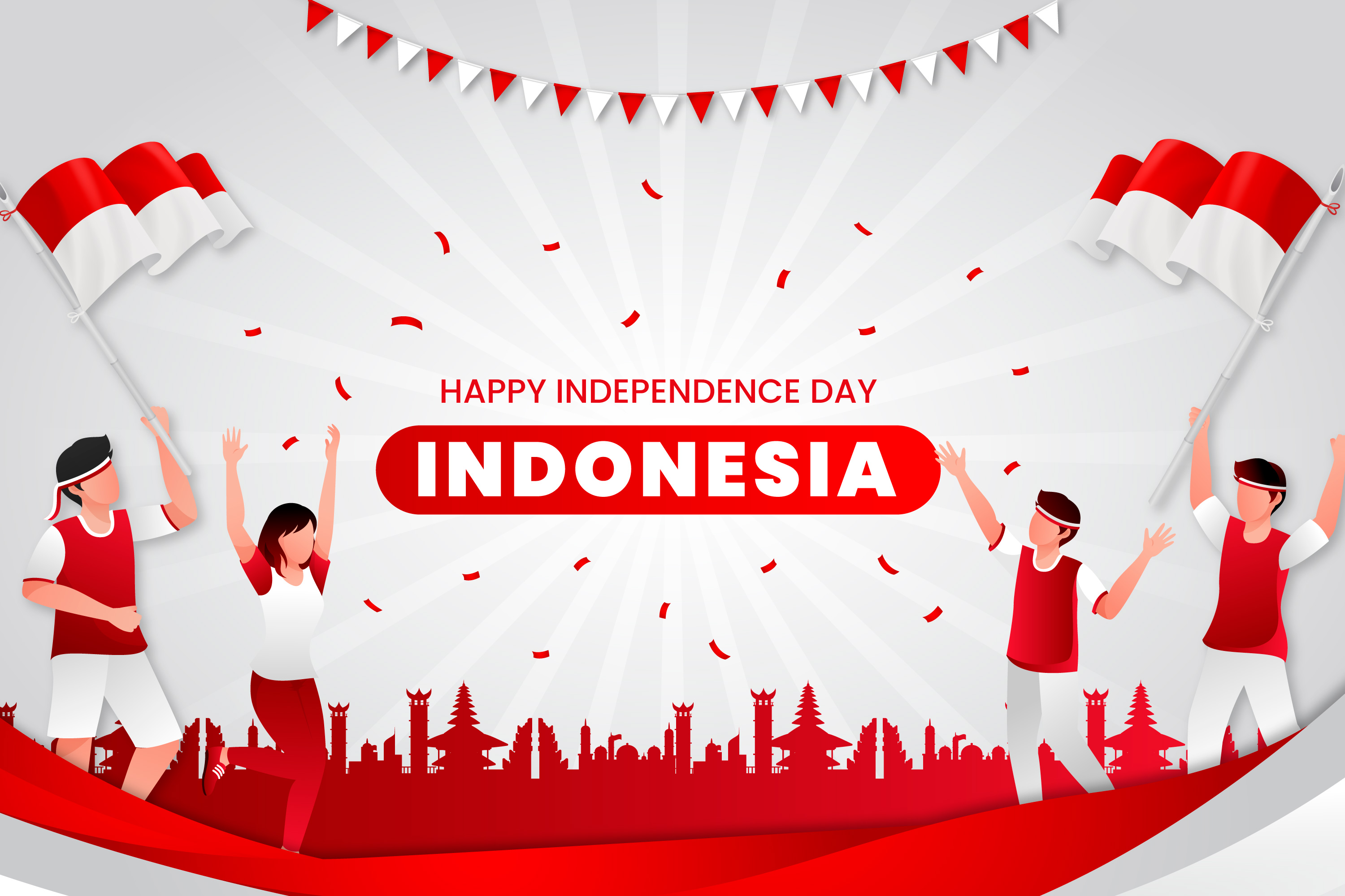 Tampilan contoh poster lomba 17 Agustus 2025 dari Freepik (4) | Foto: (Freepik).
