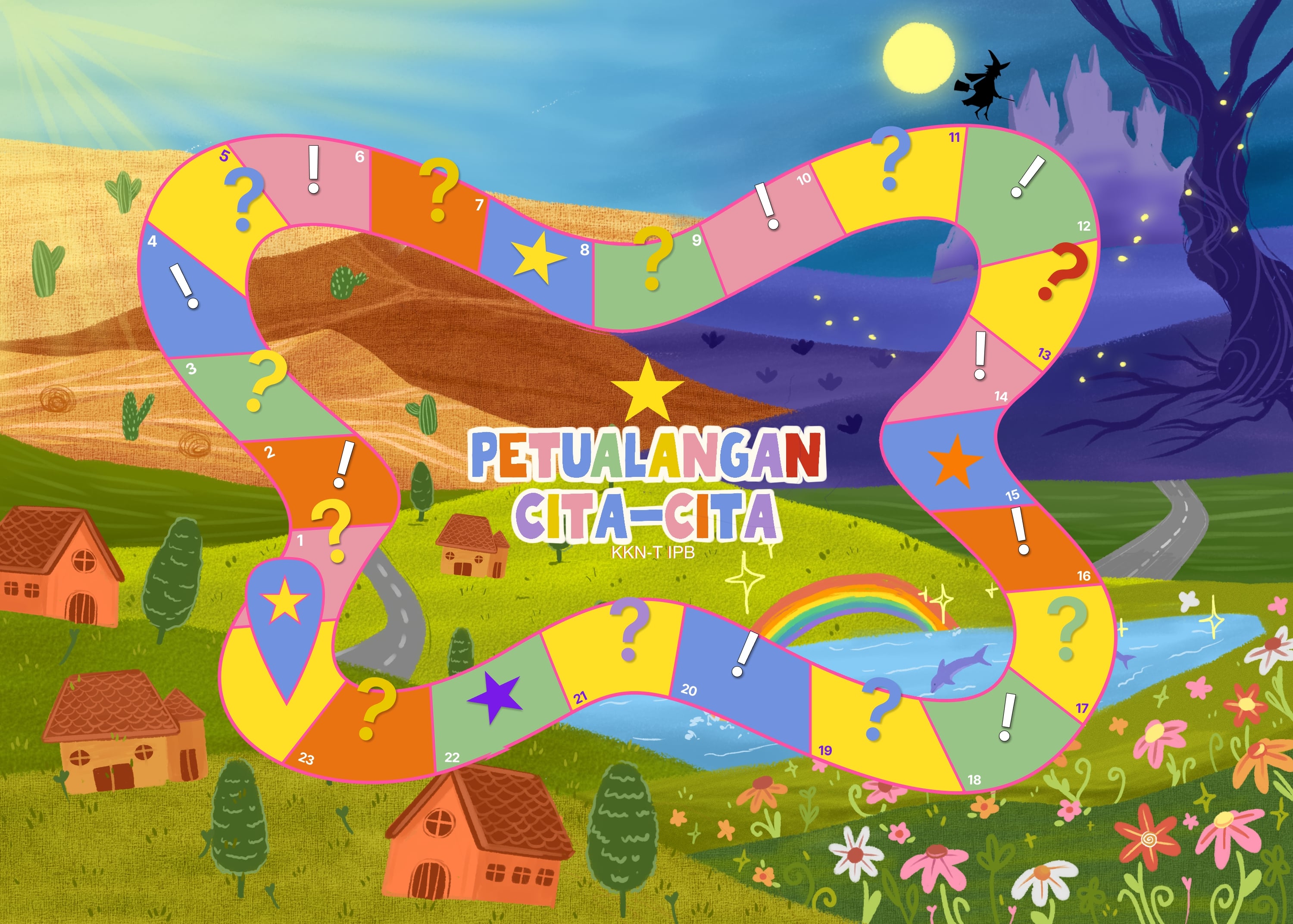  Permainan papan petualangan cita-cita 