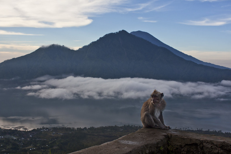 potret Gunung Agung di Bali