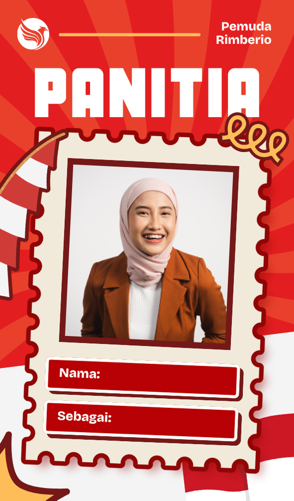 contoh desain badge panitia 17 Agustus