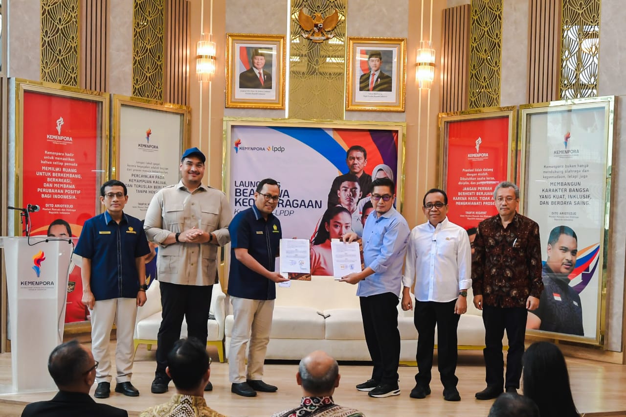 Peluncuran Beasiswa Keolahragaan oleh Kemenpora dan LPDP