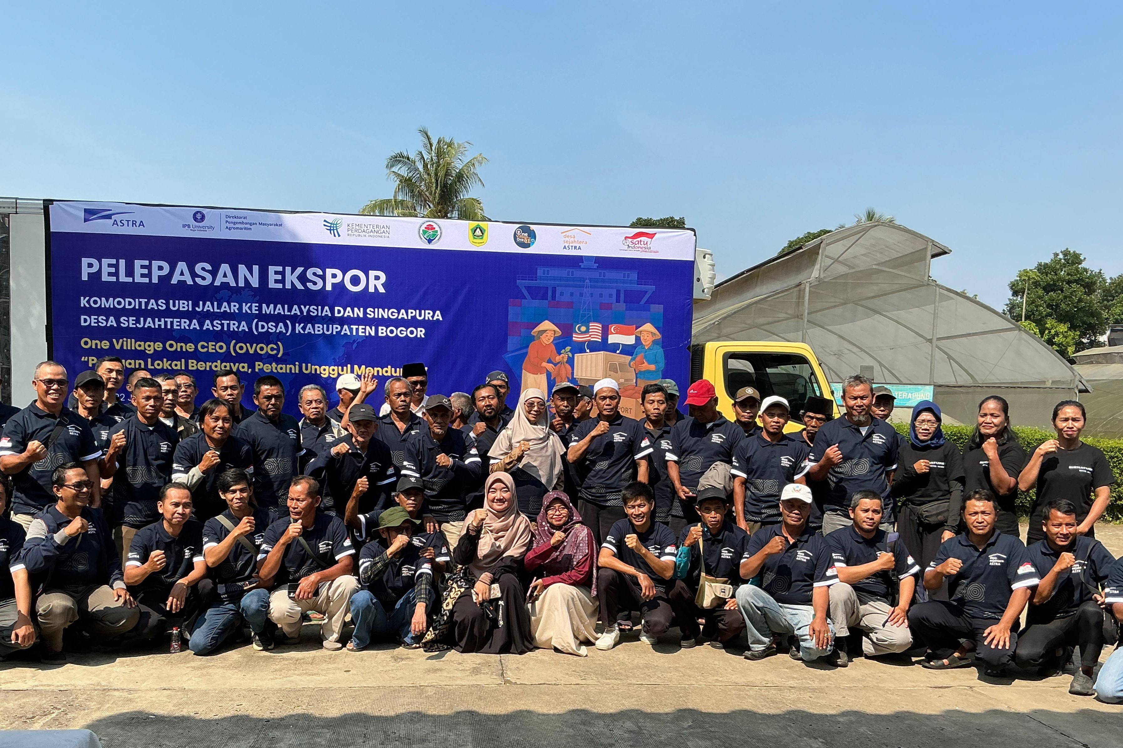 Petani mitra DPMA menghadiri pelepasan ekspor ubi jalar di ATP IPB