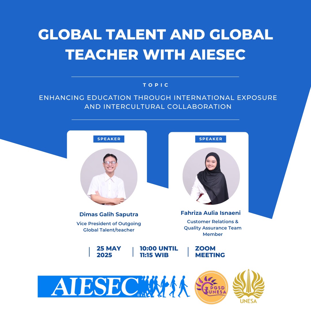  Poster kegiatan Class Visit oleh AIESEC in Surabaya di PGSD UNESA 