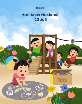 Contoh poster Hari Anak Nasional 2025 (5) | Foto: (Tangkap Layar Canva).