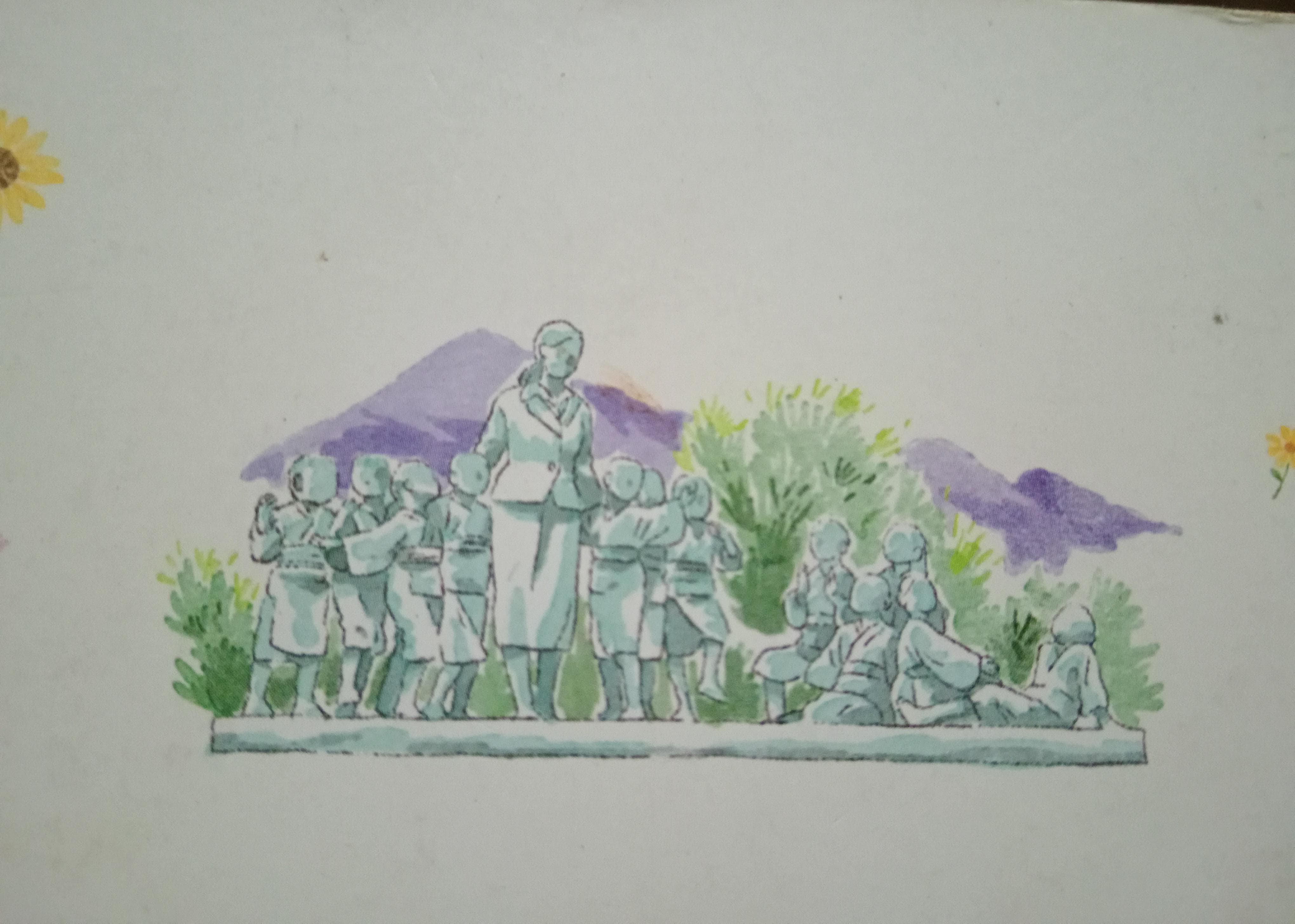 Ilustrasi pada bagian belakang kover buku | Foto: Dokumentasi pribadi