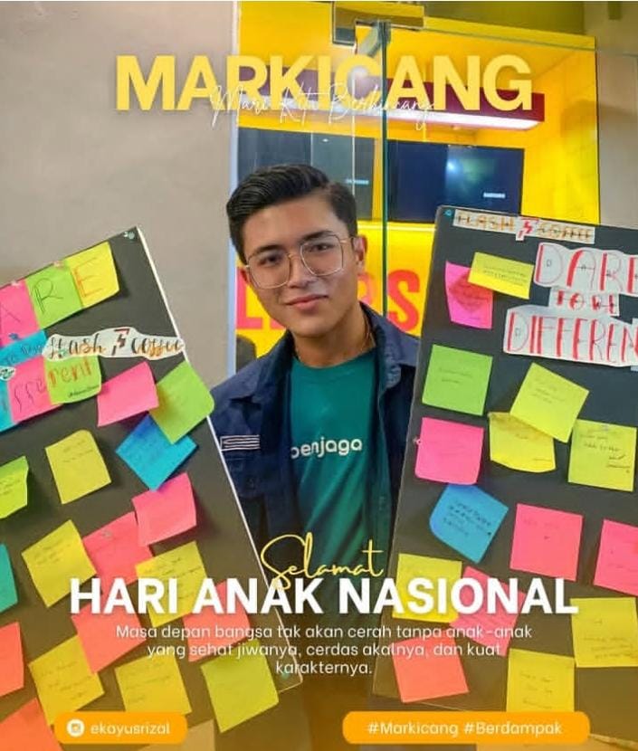 “Masa depan bangsa tak akan cerah tanpa anak-anak yang sehat jiwanya, cerdas akalnya, dan kuat karakternya.” (Foto: Dok. Instagram Jeo Rhyxalle Davidson)
