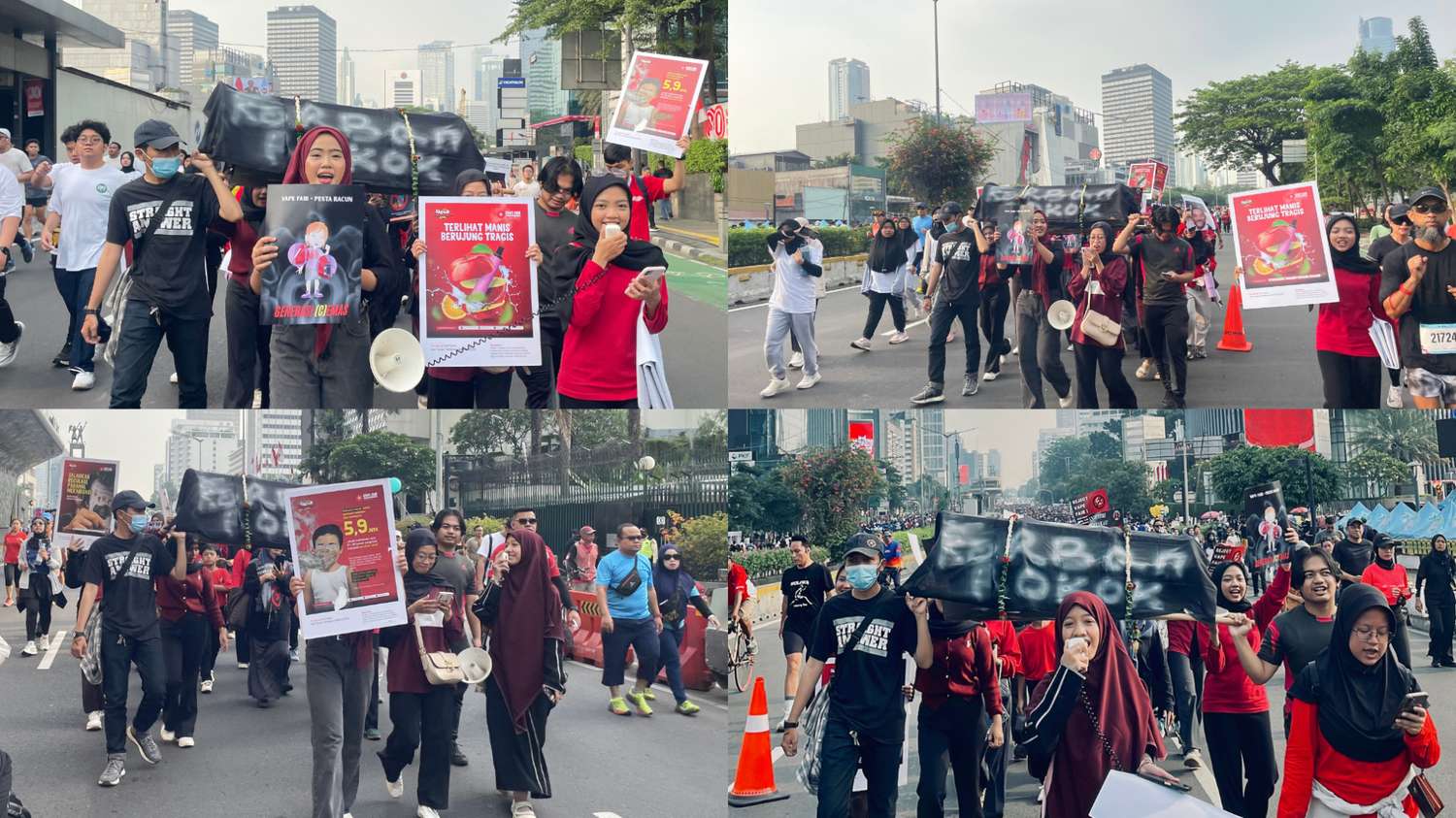 Poster dan pesan edukasi jadi alat perjuangan mahasiswa menjaga generasi bebas rokok. (Dokumentasi Pribadi)