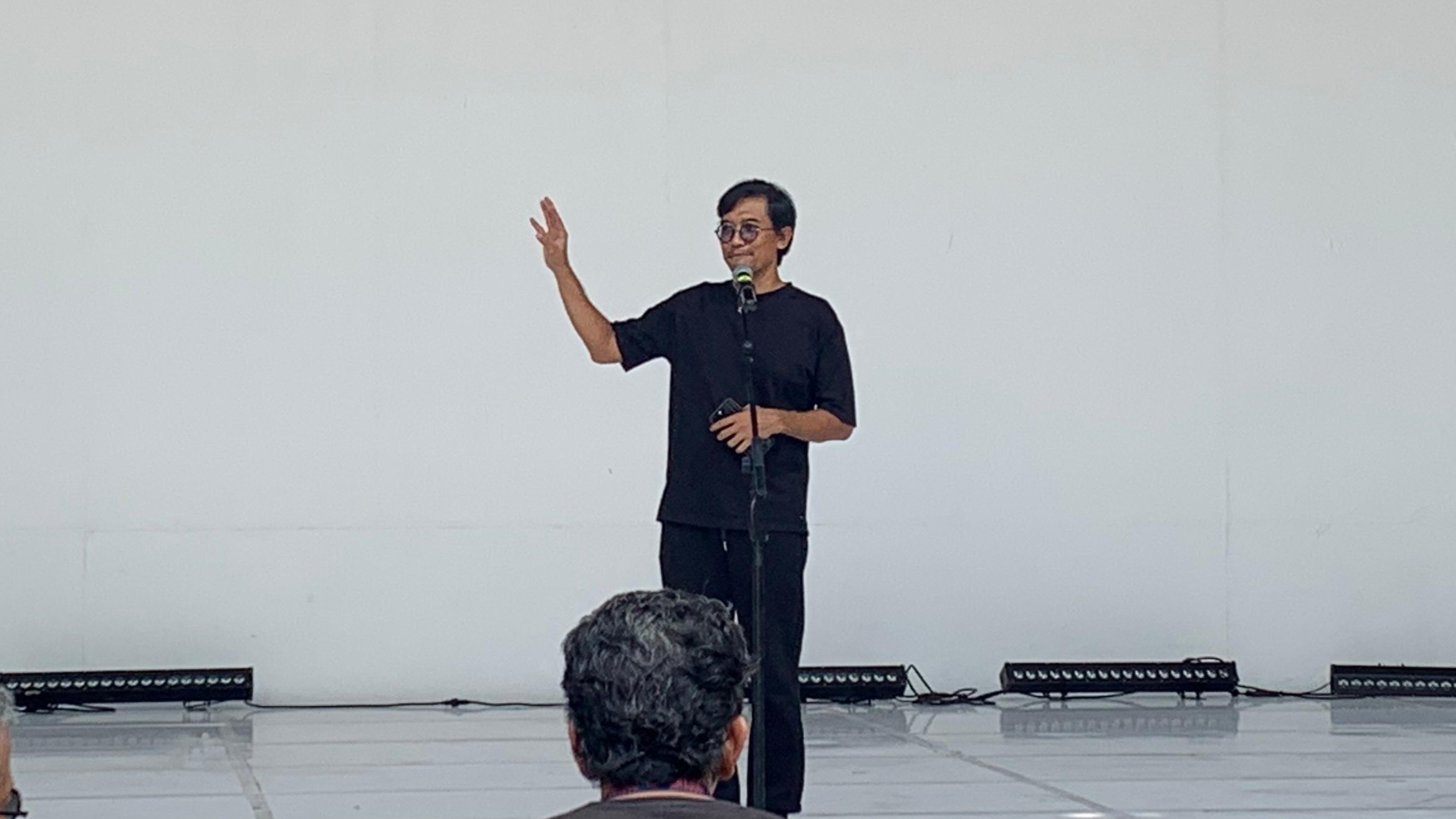 CEO & Founder ARTJOG Heri Pemad dalam ARTJOG Kids Awards 2025 | GNFI/Emily Zakia