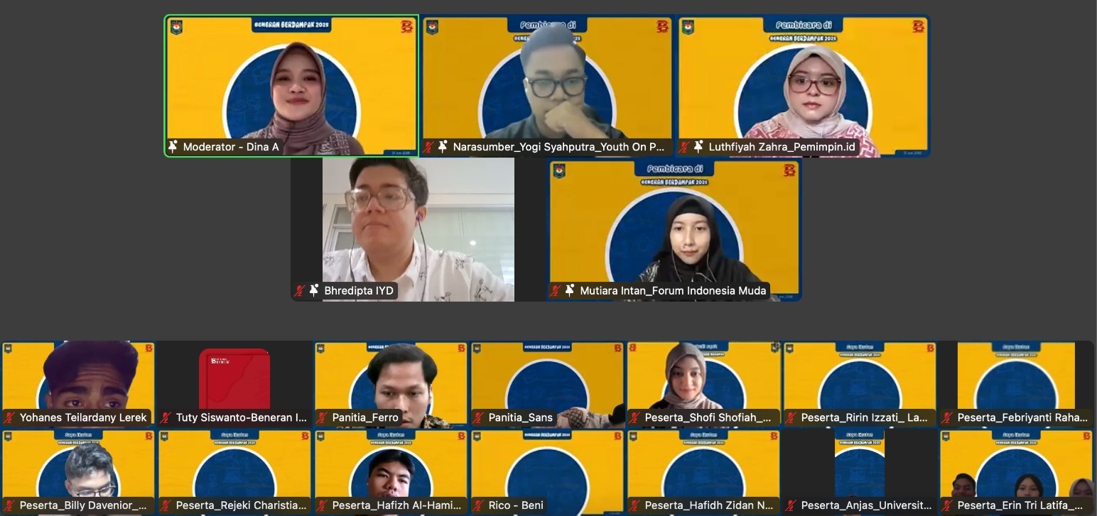 Talkshow bersama perwakilan organisasi anak muda di Kick Off Kompetisi Beneran Berdampak | Dokumentasi Beneran Indonesia