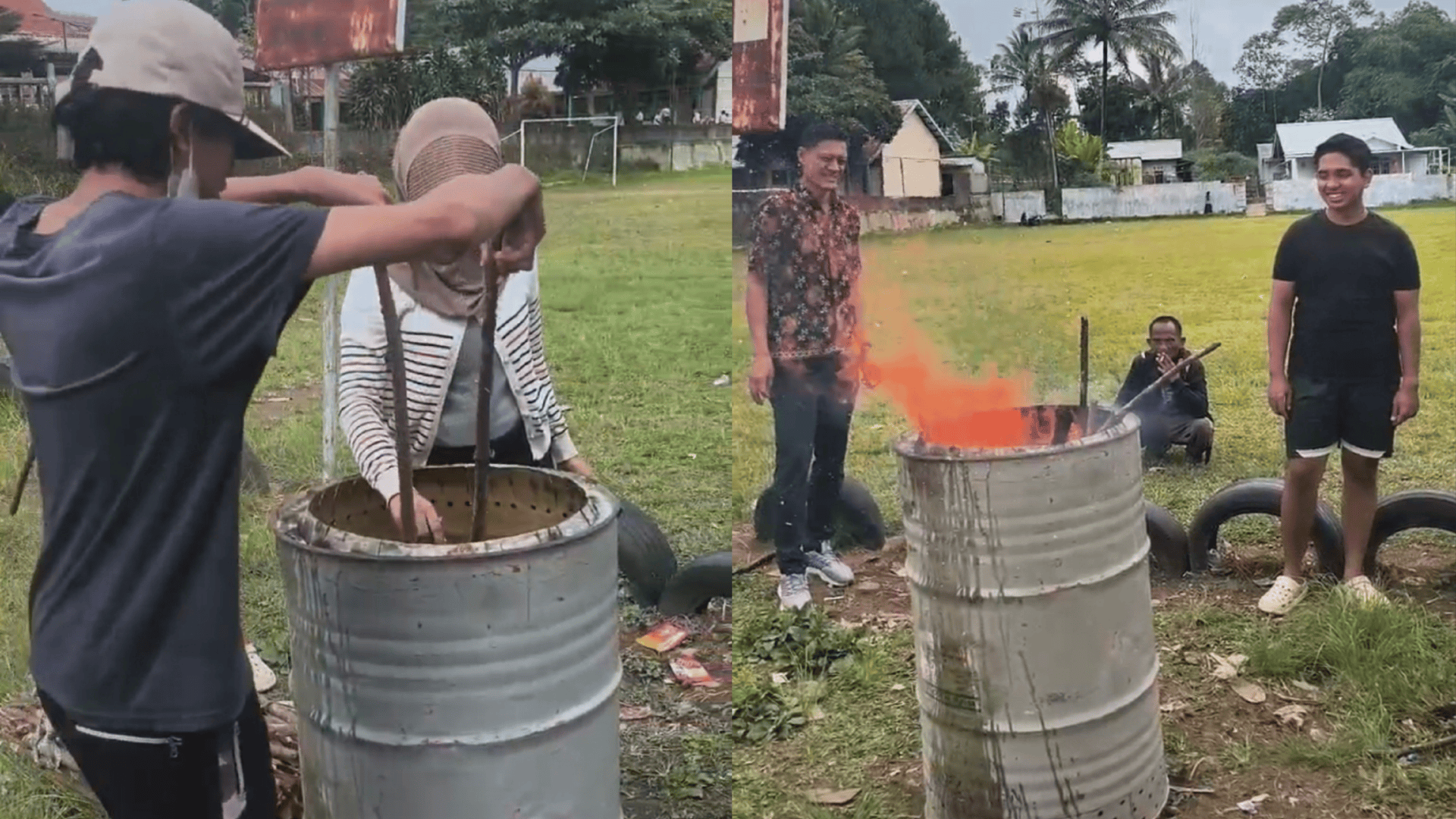 Foto: Uji coba Insenerator bersama warga | Dokumentasi Pribadi