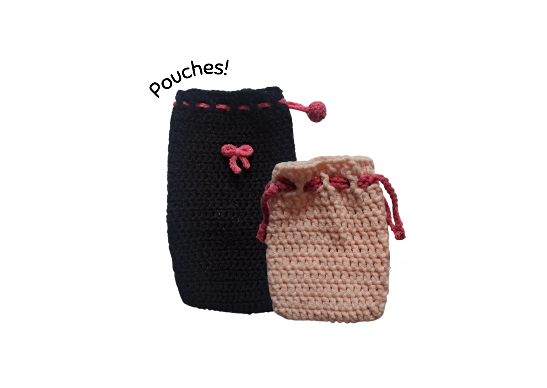 Foto Pouch atau Kantong Rajut, Ide Rajutan Beginner Friendly