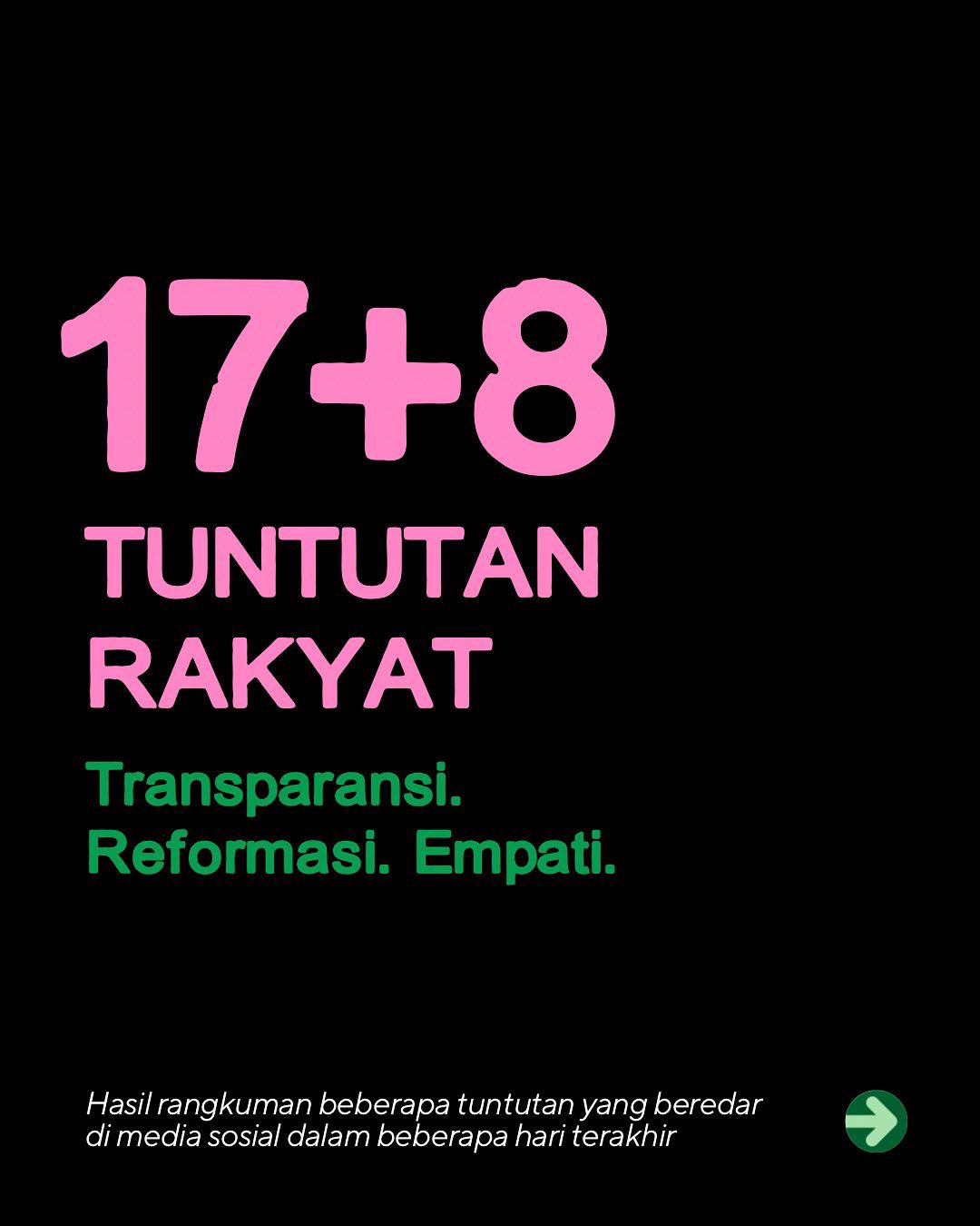 17+8 Tuntutan Rakyat