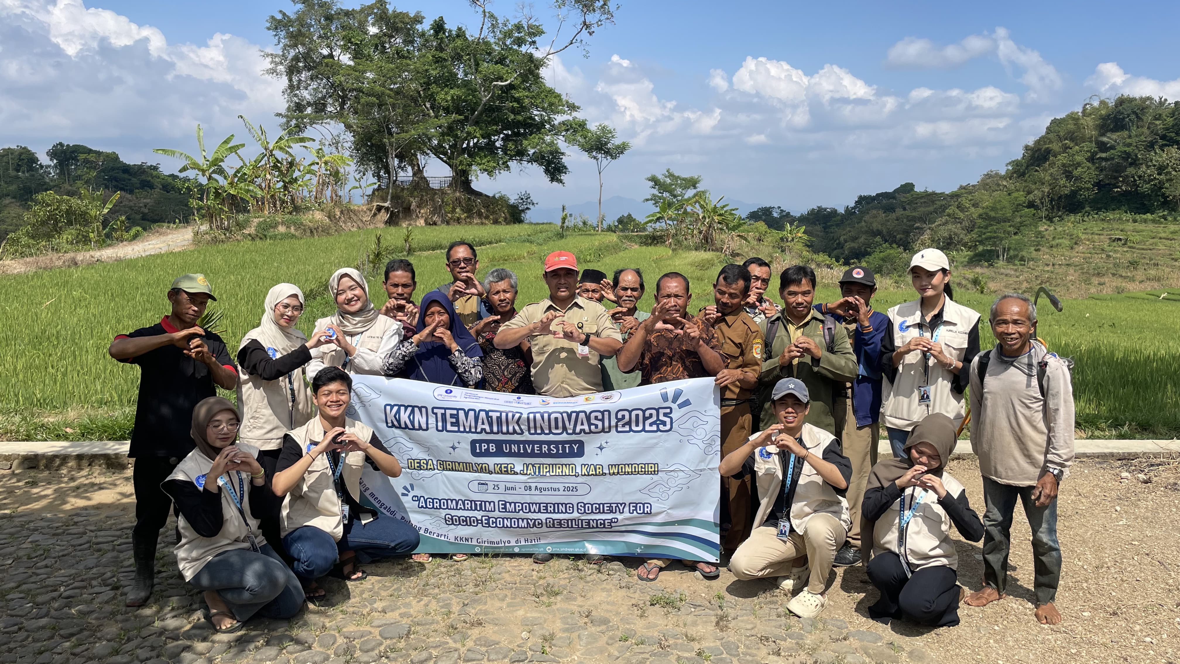sosialisasi kegiatan PENTAS KOLANI kepada kelompok petani padi Desa Girimulyo