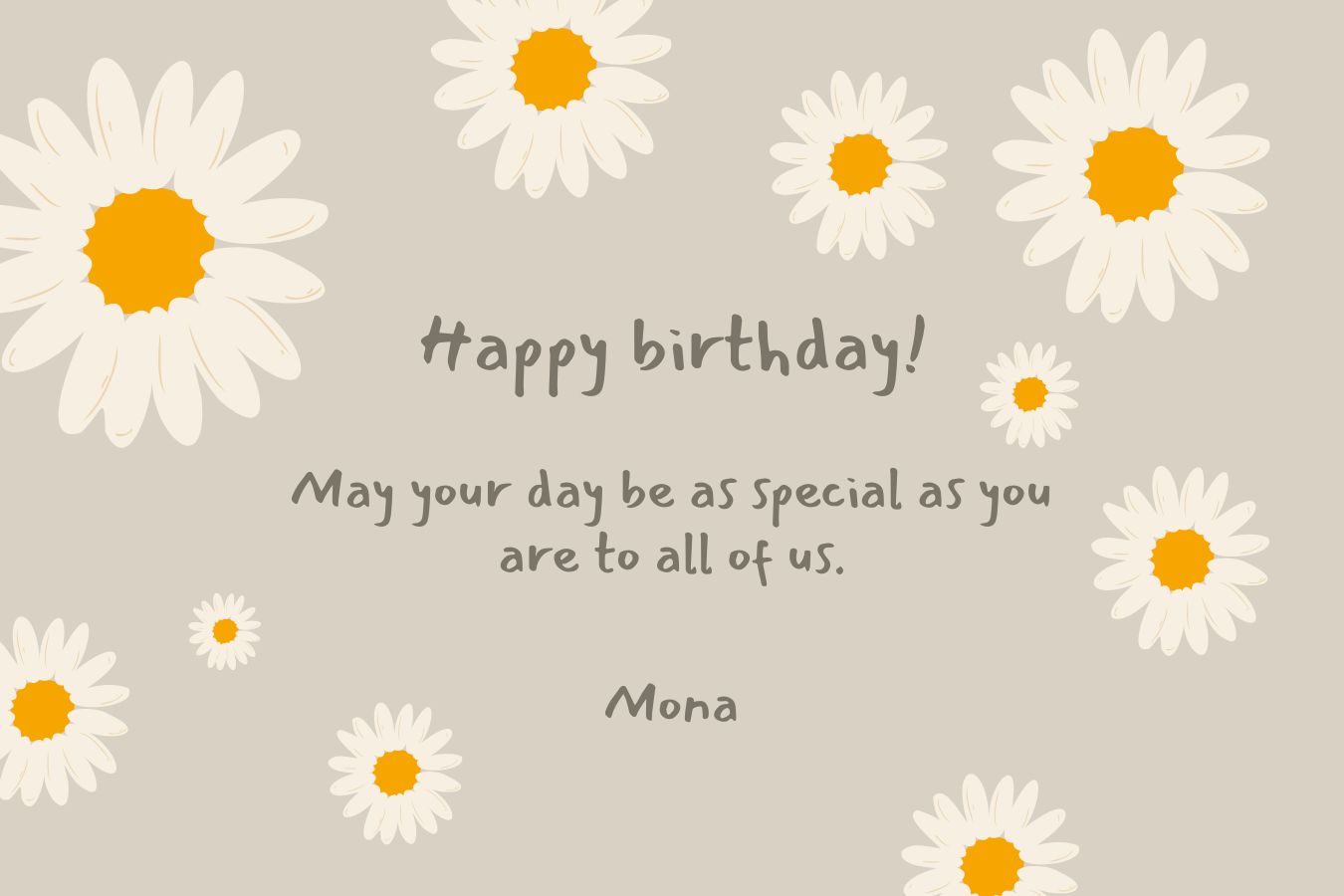 May Your Day Be as Special as You Are