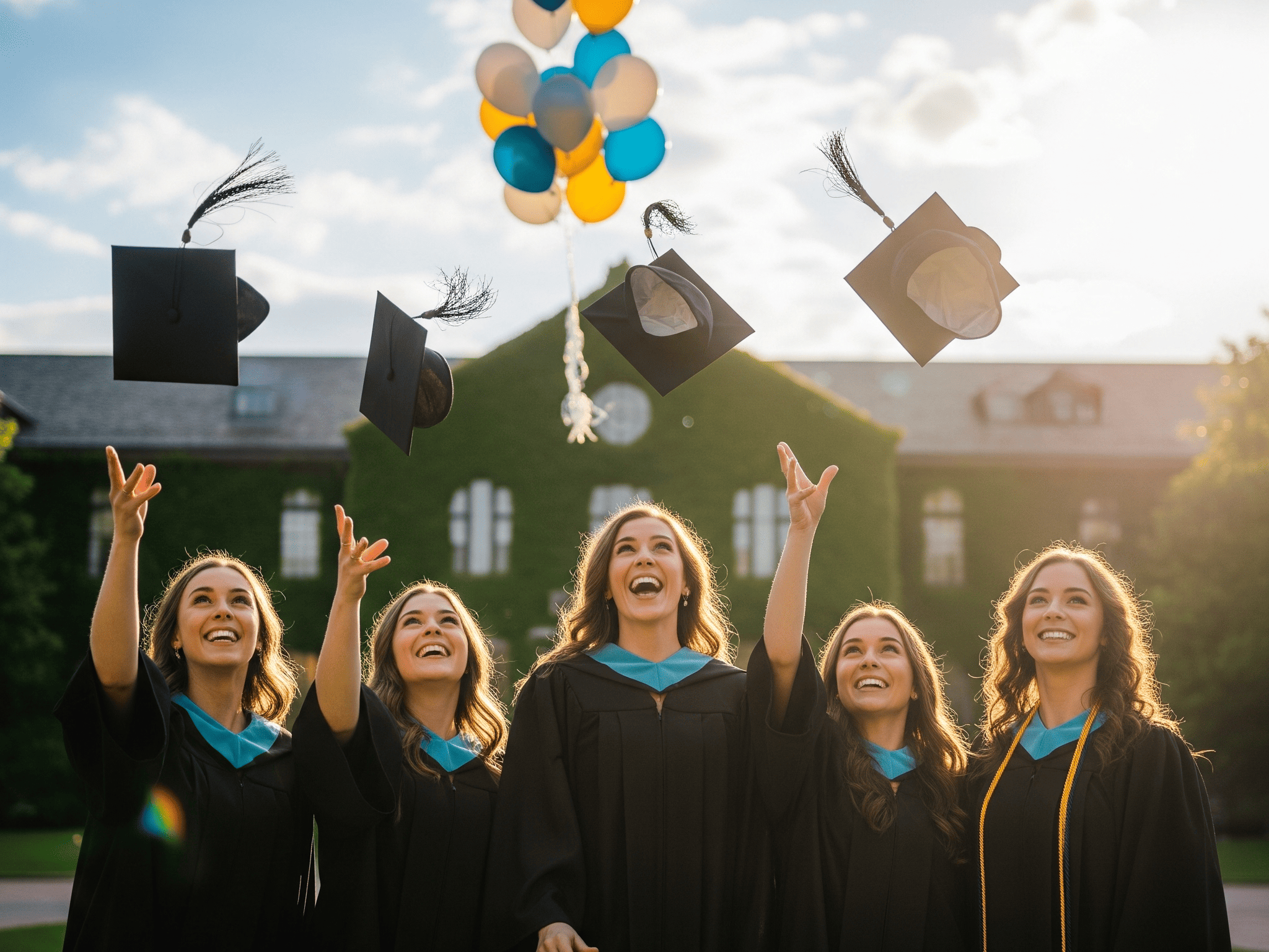Foto Wisuda Bareng Teman Pakai Prompt Google Gemini AI | Sumber: Google Gemini
