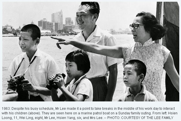 Lee Kuan Yew muda. 