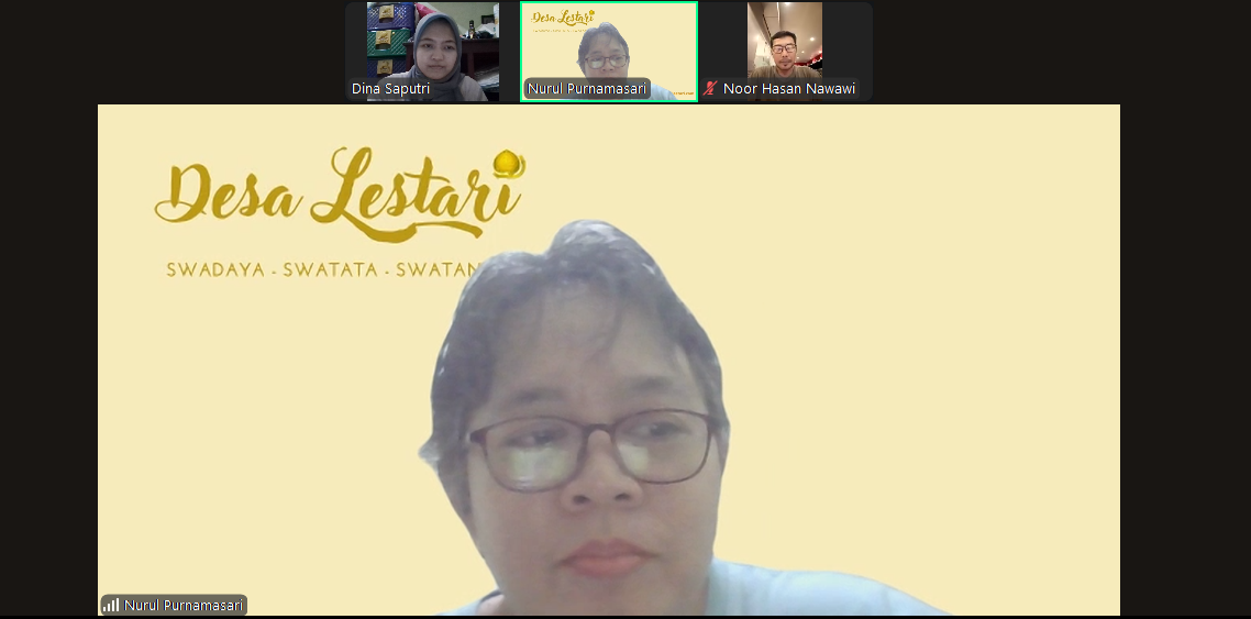 Wawancara via Zoom bersama Hasan dan Nurul| Foto: (dokumentasi pribadi)