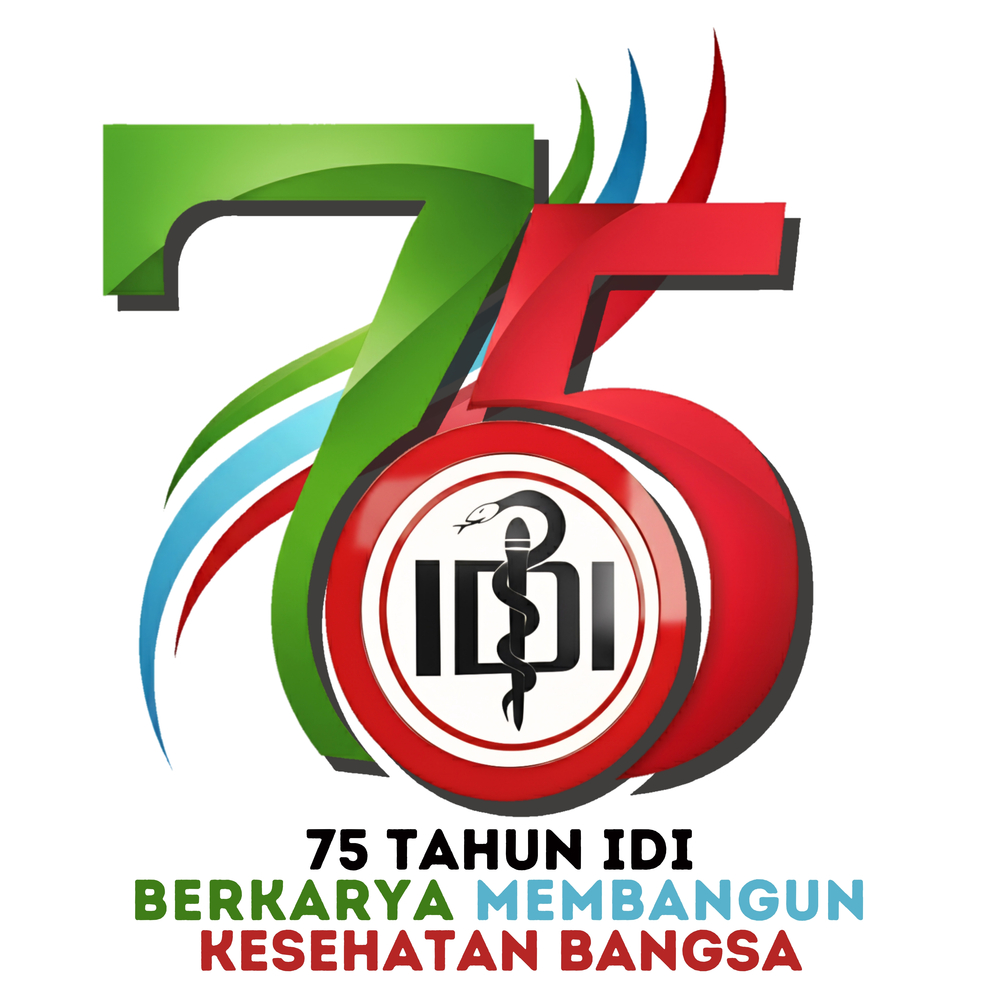 Logo HUT Hari Dokter Nasional ke 75 2025