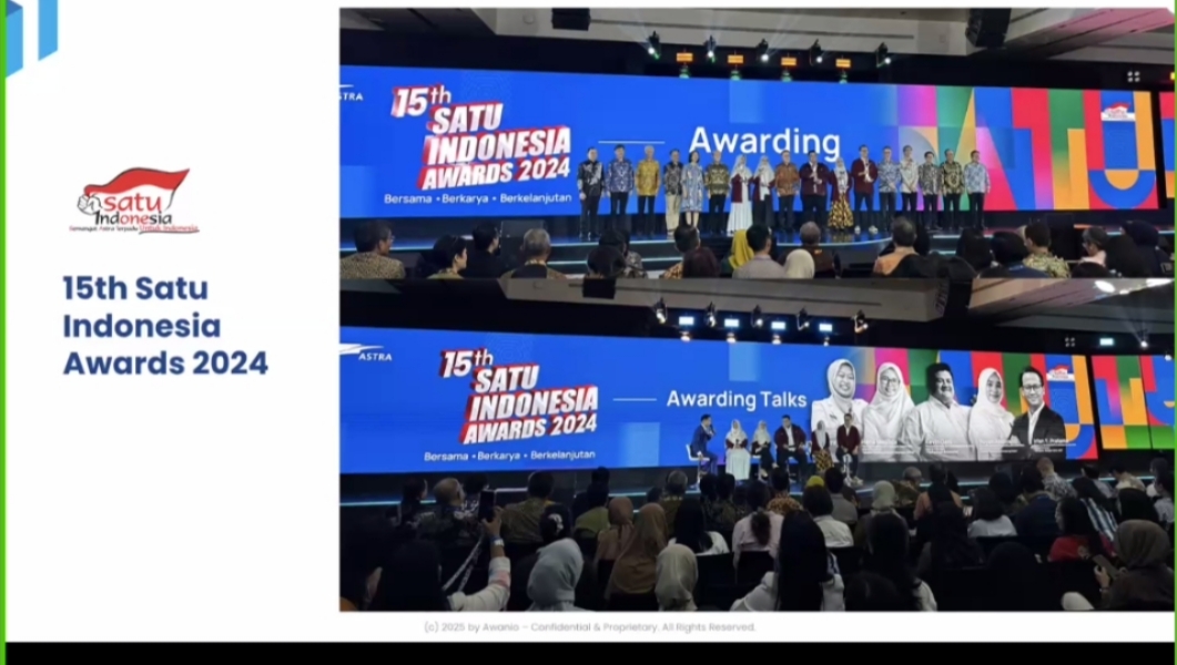 Awanio di acara mendapatkan apresiasi SATU Indonesia Awards 2024 | Foto: Dokumentasi Pribadi