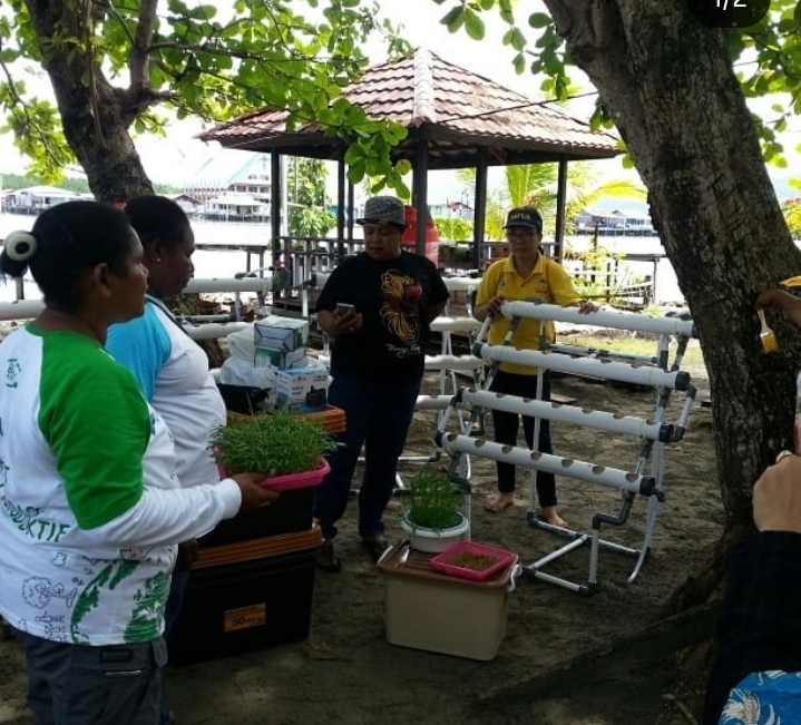 Pelatihan hidroponik di KBA Enggros | Foto: Instagram/@kbaenggros