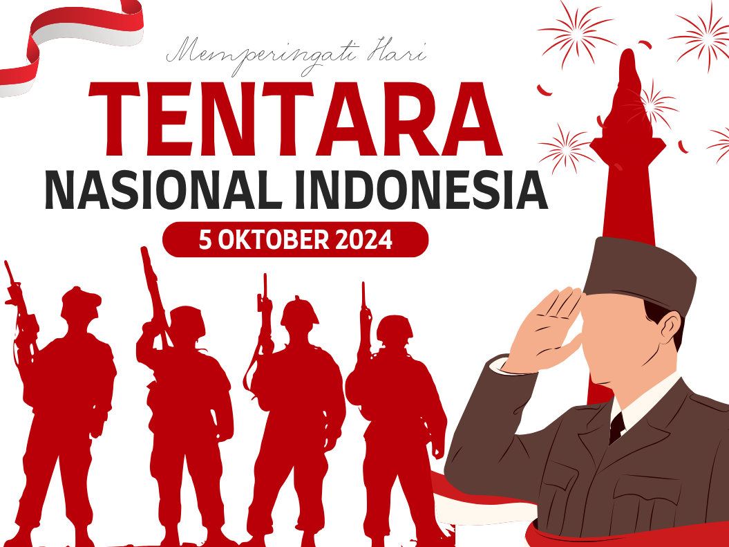 Gambar Ucapan Selamat HUT TNI Tahun 2025 yang ke-80, Penuh Doa Cocok untuk Caption Medsos | Sumber: Canva.com @Creative Cousins