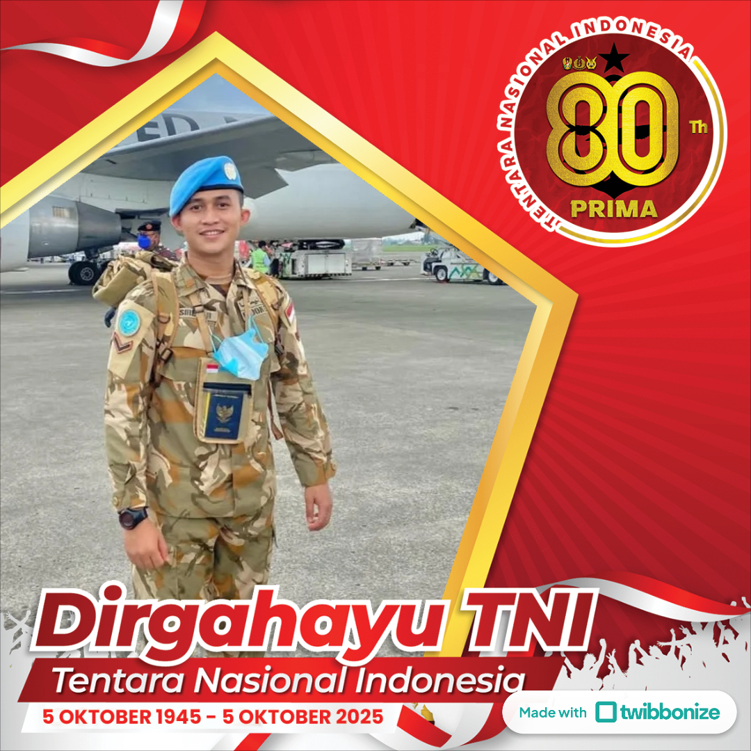 Twibbon HUT ke-80 TNI