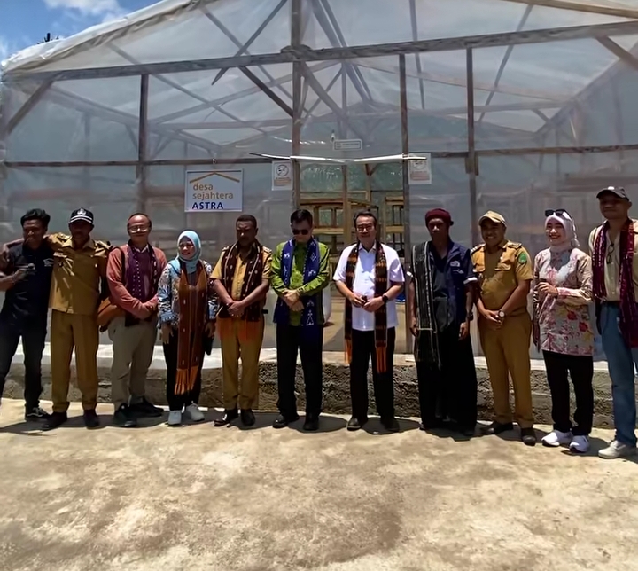 Potret pelepasan 15 ton biji kopi siap ekspor ke Thailand | Instagram Satu Indonesia Astra