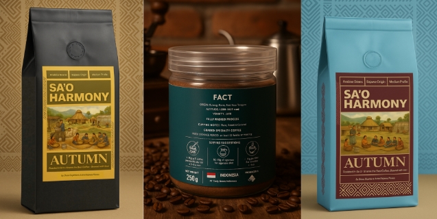 Potret produk kopi sangrai dan bubuk Rumah Kopi Bajawa Flores | Website resmi Rumah Kopi Bajawa Flores