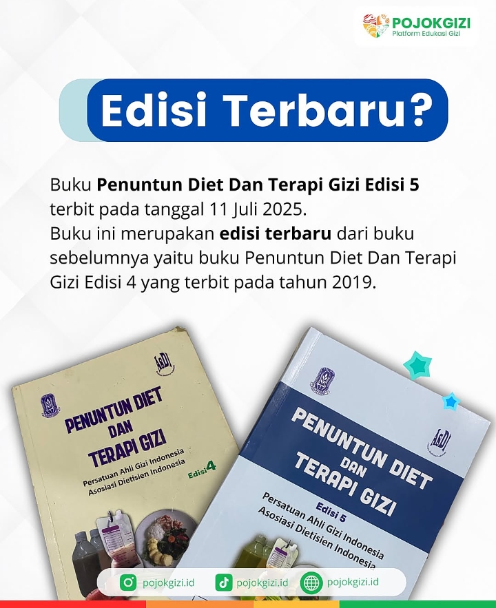Buku Pojok Gizi yang diperuntukkan untuk mahasiswa gizi, ahli gizi dan praktisi gizi | Instagram Pojok Gizi