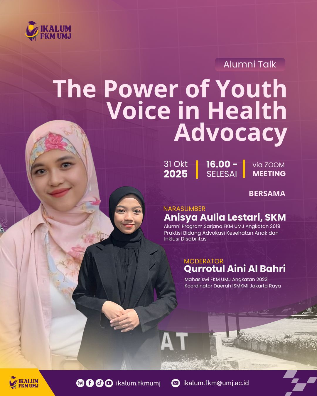 Alumni Talk Vol 6. Foto: Ikalum FKM UMJ