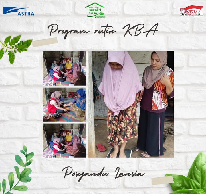 Potret pelaksanaan program Posyandu Lansia KBA Banjarsuri | Instagram KBA Banjarsuri