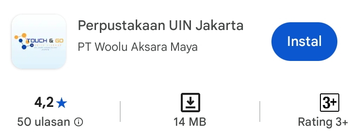 Aplikasi Perpustakaan UIN Jakarta | Play Store 